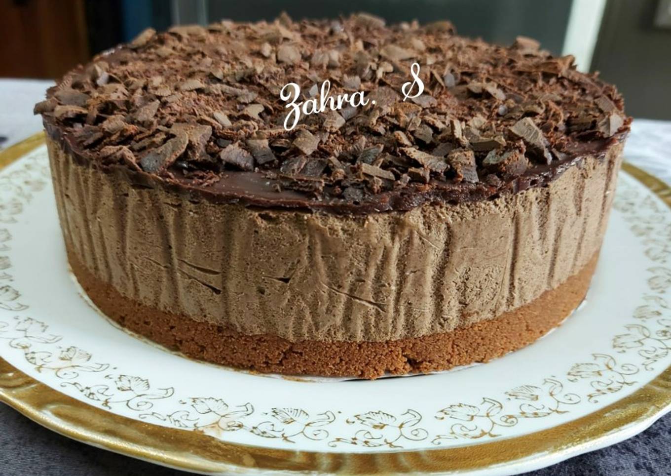 Chocolate Mousse Cake without gelatin & agar agar