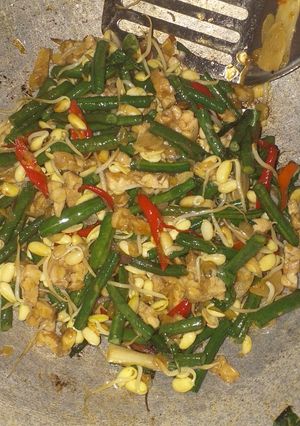 Foto resep Tumis kacang panjang tempe toge