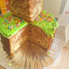 A picture of Easy Marble Cake #HealthyBakingContest.