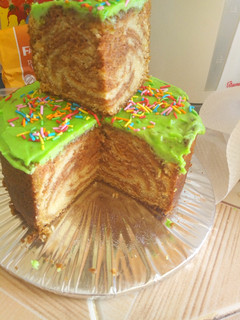 A picture of Easy Marble Cake #HealthyBakingContest.