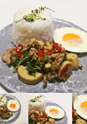 รูปของ 🍳ข้าวกะเพราหมูสับไข่ดาว🌿