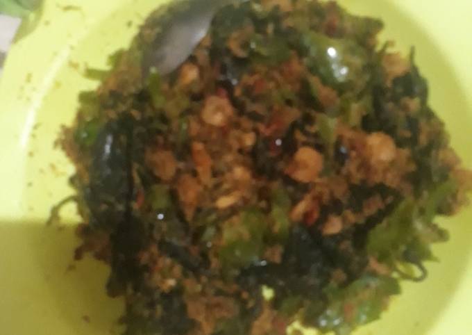 Urap sayur udang kecil