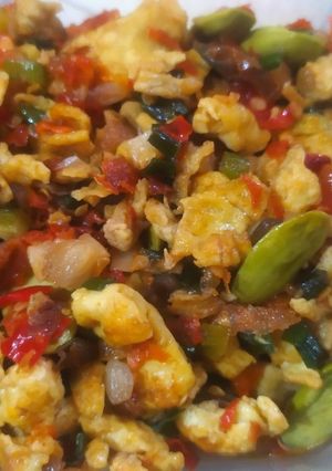 Foto resep 🥚Telur Pete Rica🌶