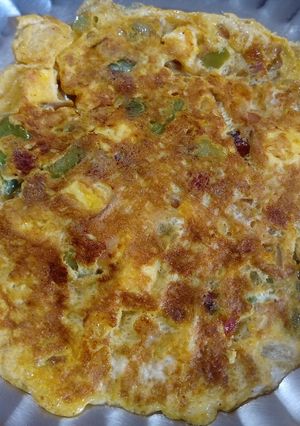A picture of Paneer Masala Omelette.