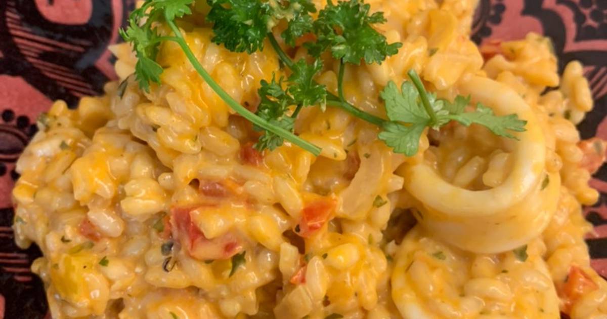 Fridge Cleaning Seafood Risotto Recipe by debbyactuallycooks Cookpad