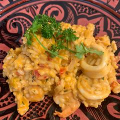 A picture of Fridge Cleaning: Seafood Risotto.
