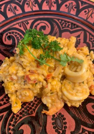 A picture of Fridge Cleaning: Seafood Risotto.