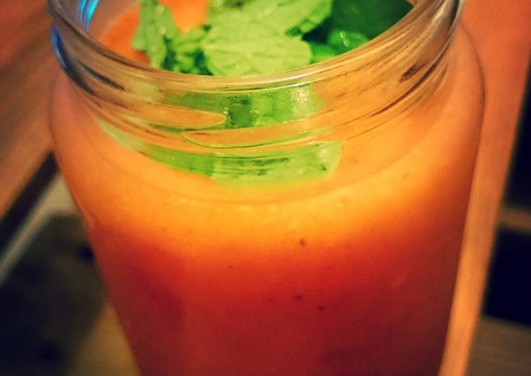 Step-by-Step Guide to Prepare Favorite Minty Ginger Mango Juice