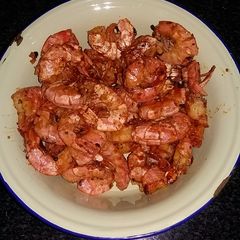 A picture of Shishi's chilli prawns.