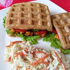 A picture of Waffle Sandwich 🧇 🥪.