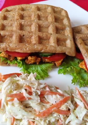 A picture of Waffle Sandwich 🧇 🥪.
