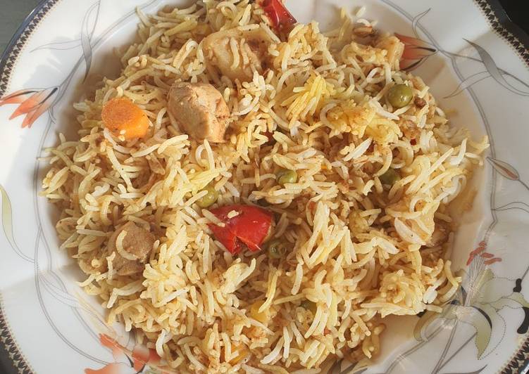 Easiest Way to Make Speedy Boneless chicken and vegetable rice