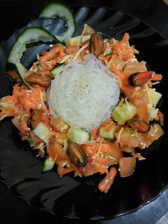 Una foto de Ensalada con fideos chinos