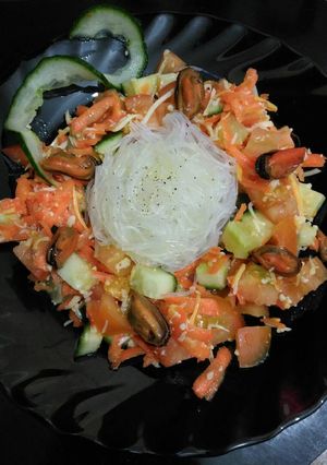 Una foto de Ensalada con fideos chinos