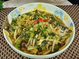 Cá chim om rau nấm