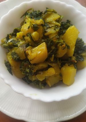 A picture of Aloo Methi.