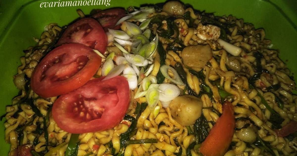 Resep Mie Kangkung Terasi Oleh Evaria Manullang Cookpad