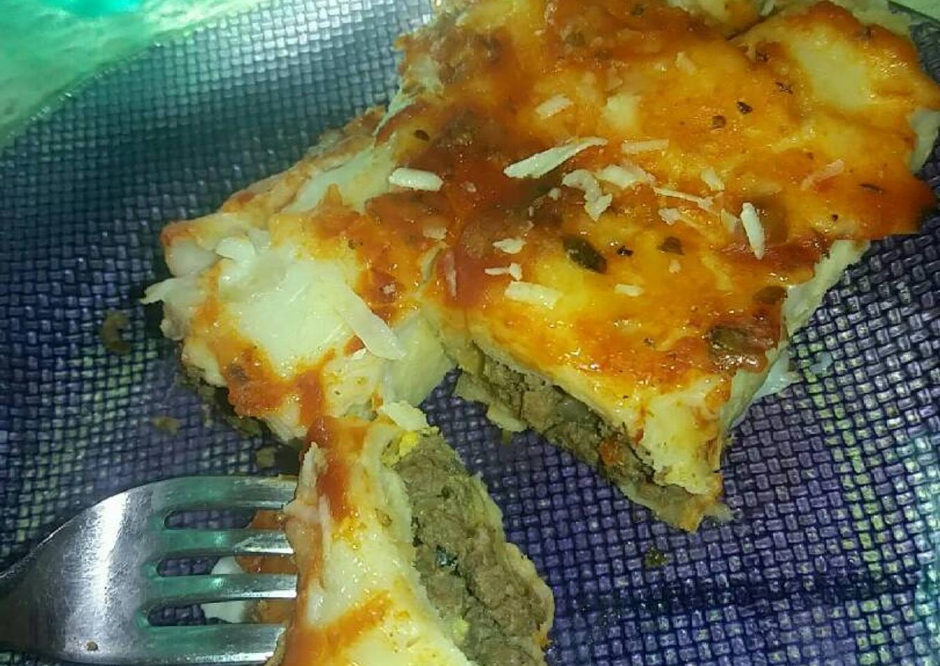 Canelones de carne picada.馃槅