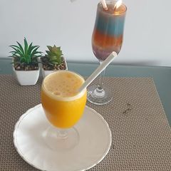 A picture of Orange lemon juice/ cooled refreshing drink.