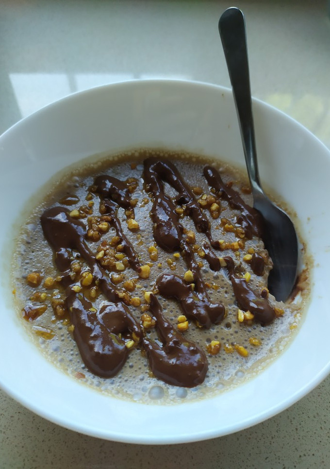 Una foto de Flan de chocolate en 5 minutos