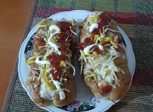 Una foto de Perros calientes caseros