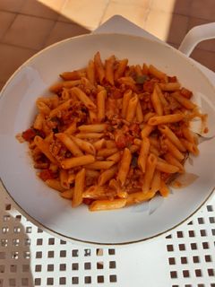 Una foto de Macarrones boloñesa a mi manera!!😜