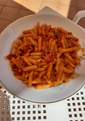 Una foto de Macarrones boloñesa a mi manera!!😜