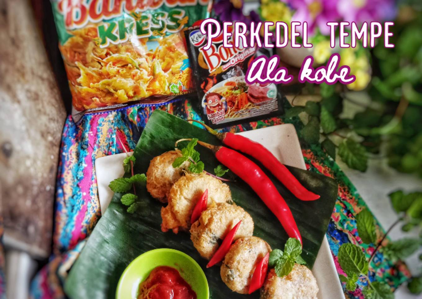 Perkedel tempe ala kobe