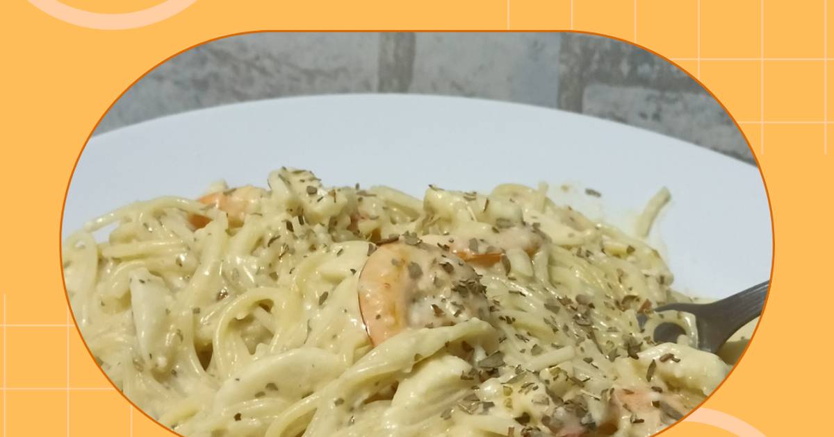 Resep Spaghetti Carbonara simpel ala anak kos oleh Tithactk Cookpad