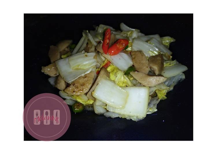 Anti Ribet, Buat Tumis sawi putih mix baso super praktis Enak