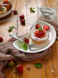 Strawberry Tartlet Bread with Almond Cream