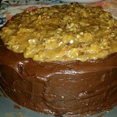 A picture of Very moist chocolate cake.