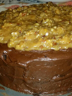 A picture of Very moist chocolate cake.