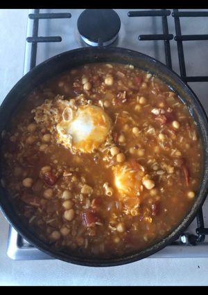 Φωτογραφία της συνταγής Dhal αυγά με ρεβύθια