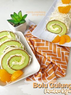 Foto resep Bolu Gulung Pandan Keju