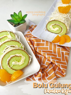 Foto resep Bolu Gulung Pandan Keju