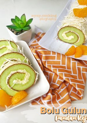 Foto resep Bolu Gulung Pandan Keju