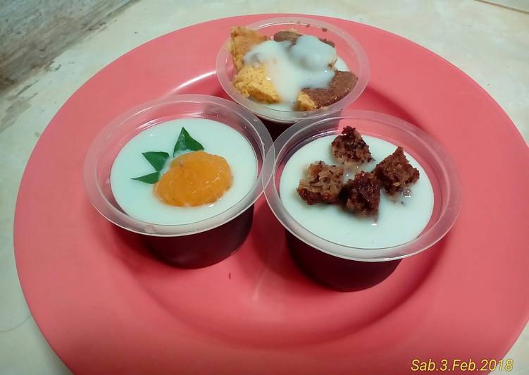 Silky pudding chocolate with vla vanila
