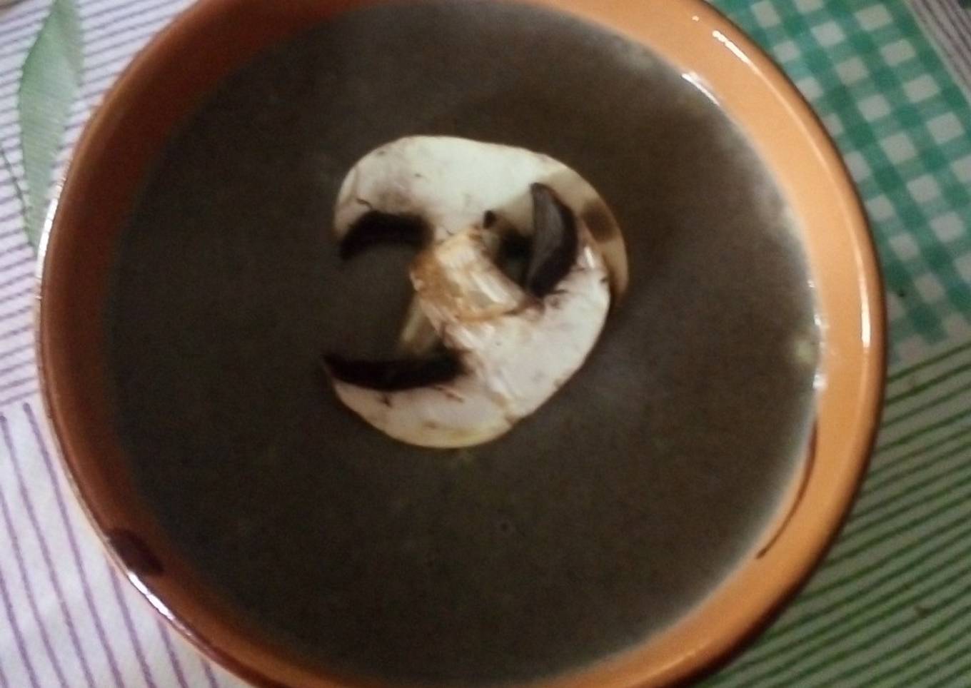 Crema de champiñones