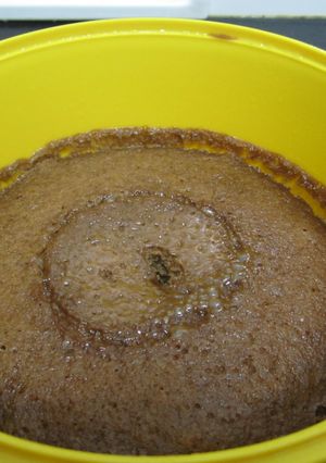 A picture of Eggless Choco-Coffee Cake (Microwave).