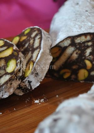 A picture of Chocolate Salami (salame).