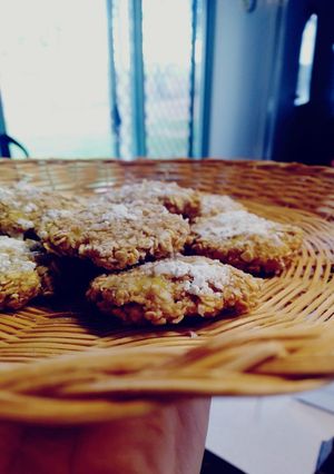 Una foto de Bocaditos de banana y avena 🍌🍪