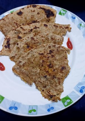 A picture of Stuffed Soya paratha.