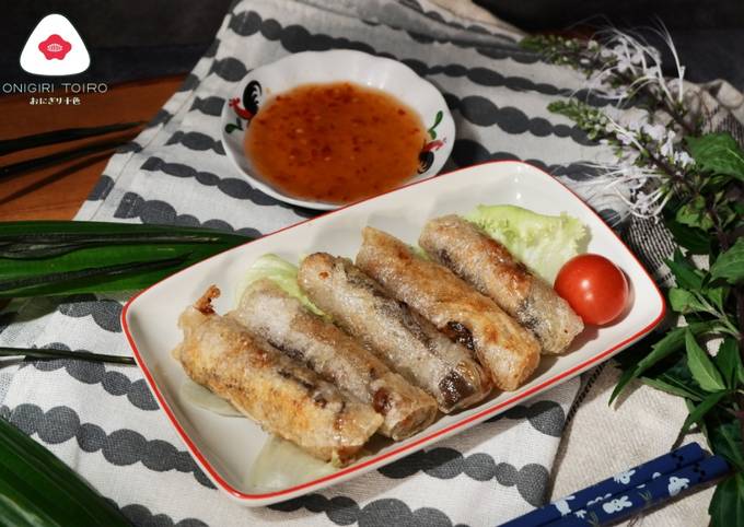 Lumpia Goreng ala Vietnamベトナム風揚げ春巻き Vietnamese style fried spring rolls