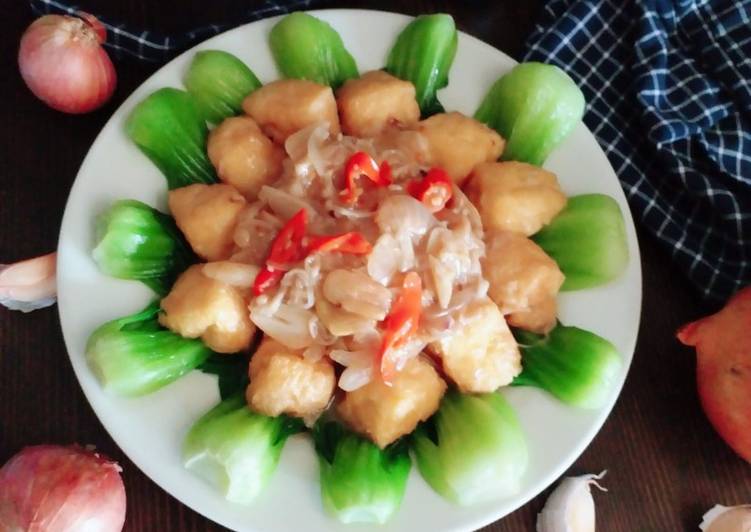 💢 Simple Tumis Sawi,Tahu & Jamur Enoki 💢