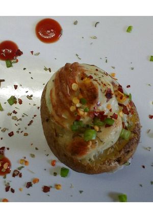 A picture of Double baked cheese potato.