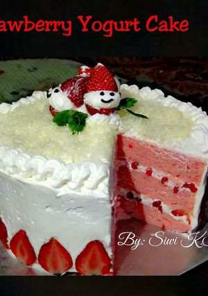 Foto resep Strawberry Yogurt Cake