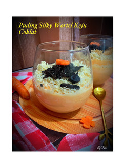 Foto resep Puding Silky Wortel Keju Coklat