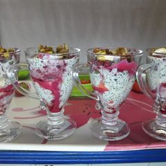A picture of Fruit and nut chia salad.