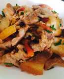 Thịt heo rừng xào cà chua